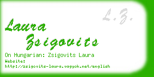 laura zsigovits business card